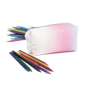 Étuis à crayons en tissu piqué
