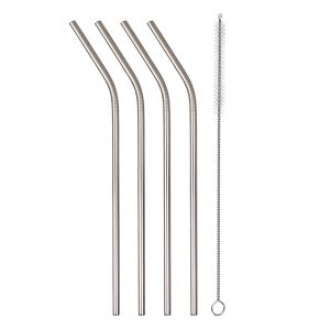 Pailles réutilisables en inox - Argent